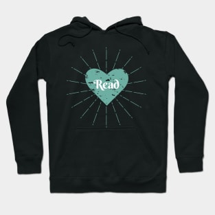 Read Heart - Light turquoise Hoodie